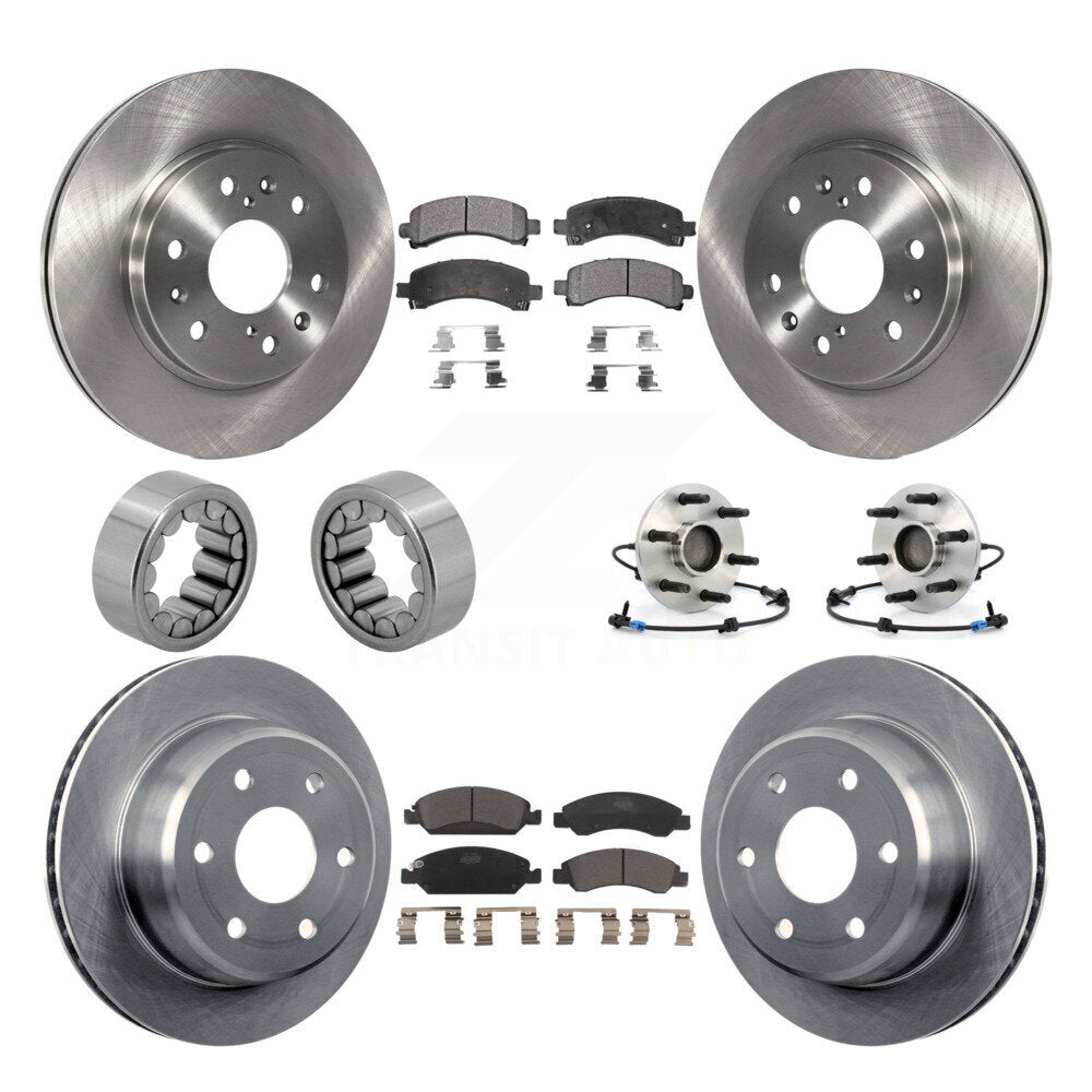Hub Bearing Brake Rotor Pad Shoe Front Rear Kit (10Pc) For Chevrolet Express GMC