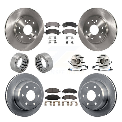 Hub Bearing Brake Rotor Pad Shoe Front Rear Kit (10Pc) For Chevrolet Express GMC