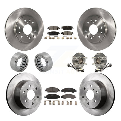 Hub Bearing Brake Rotor Pad Shoe Front Rear Kit (10Pc) For GMC Sierra 1500 Tahoe