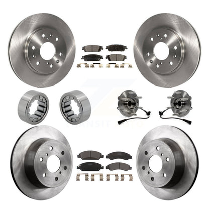 Hub Bearing Brake Rotor Pad Shoe Front Rear Kit (10Pc) For GMC Sierra 1500 Tahoe