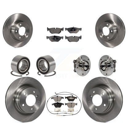 Hub Bearing Disc Brake Rotor & Pads Shoe Front Rear Kit (10Pc) For BMW 323i 328i
