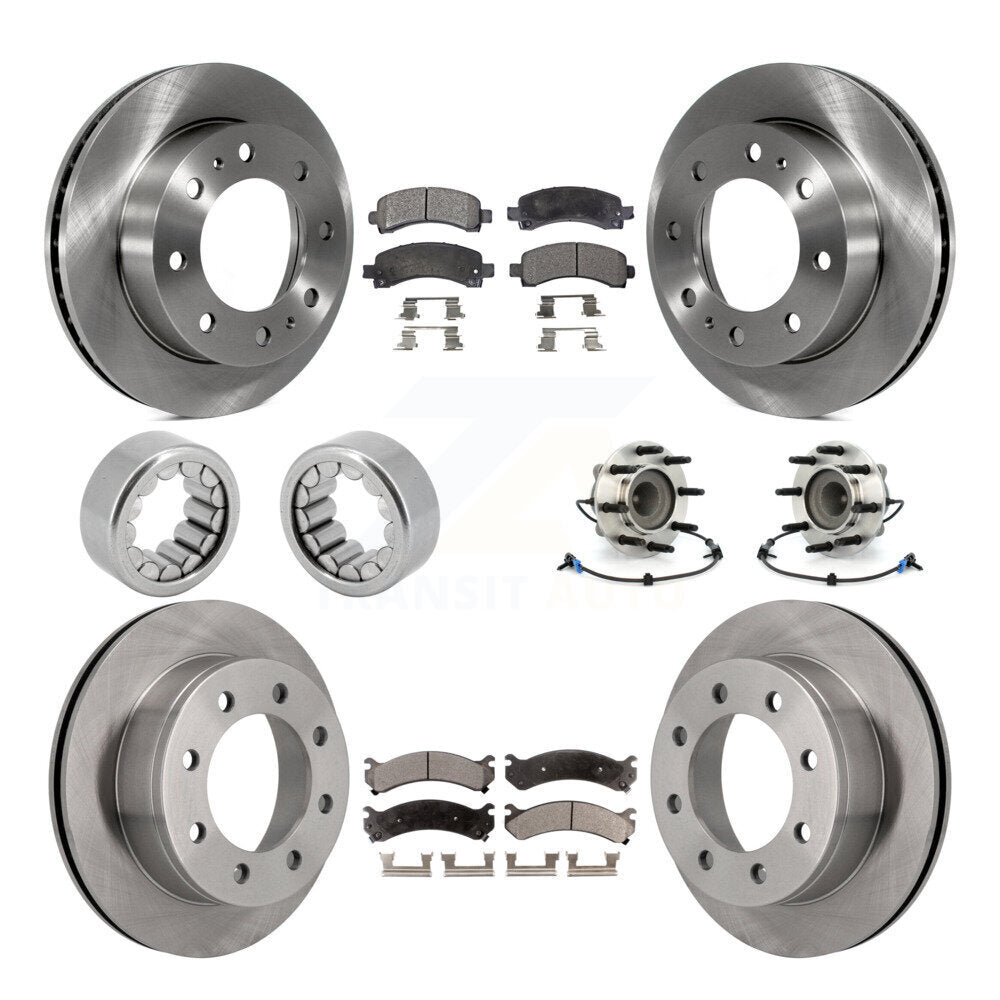 Hub Bearing Brake Rotor Pad Shoe Front Rear Kit (10Pc) For Chevrolet Express GMC