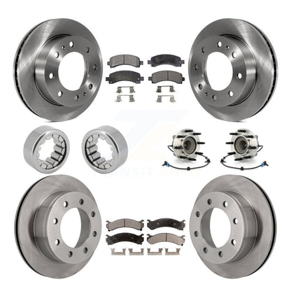 Hub Bearing Brake Rotor Pad Shoe Front Rear Kit (10Pc) For Chevrolet Express GMC