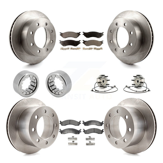 Hub Bearing Disc Brake Rotor & Pad Shoe Front Rear Kit (10Pc) For Dodge Ram 2500