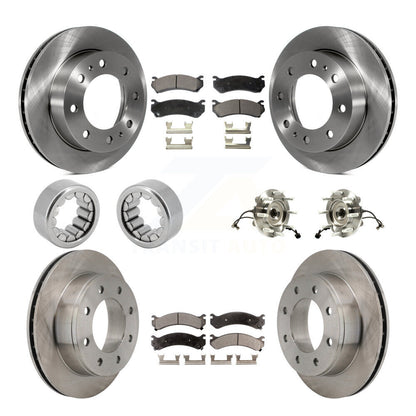 Hub Bearing Brake Rotor Pad Shoe Front Rear Kit (10Pc) For GMC Chevrolet 1500 HD