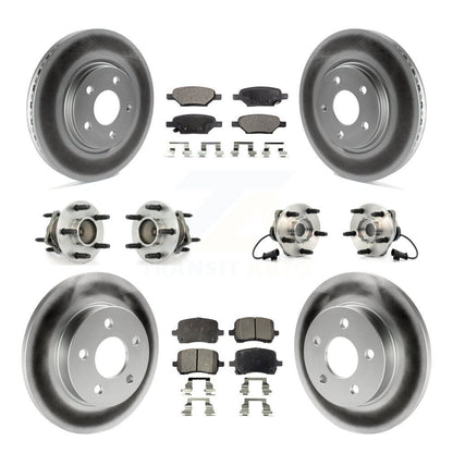 Hub Bearing Coat Brake Rotor Pads Front Rear Kit (10Pc) For Chevrolet Malibu HHR