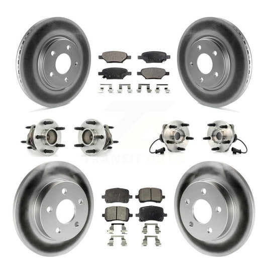 Hub Bearing Coat Brake Rotor Pads Front Rear Kit (10Pc) For Chevrolet Malibu HHR