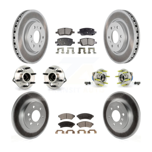 Hub Bearing Coat Brake Rotor Pad Front Rear Kit (10Pc) For Pontiac Montana Buick