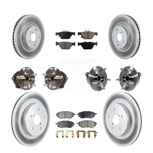 Hub Bearing Coat Brake Rotor Pad Front Rear Kit (10Pc) For Subaru Outback Legacy
