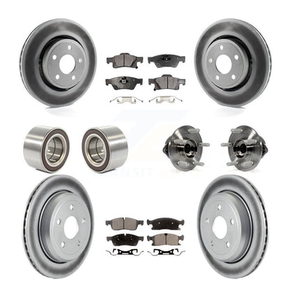 Hub Bearing Coat Brake Rotor Pads Shoe Front Rear Kit For Jeep Grand Cherokee WK