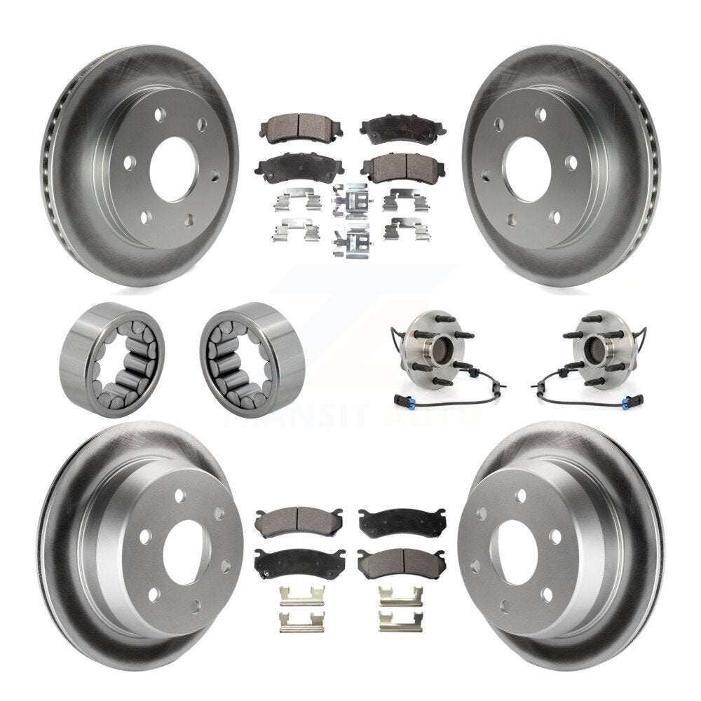 Hub Bearing Coat Brake Rotor Pads Shoe Front Rear Kit (10Pc) For Chevrolet Astro
