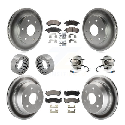 Hub Bearing Coat Brake Rotor Pads Shoe Front Rear Kit (10Pc) For Chevrolet Astro