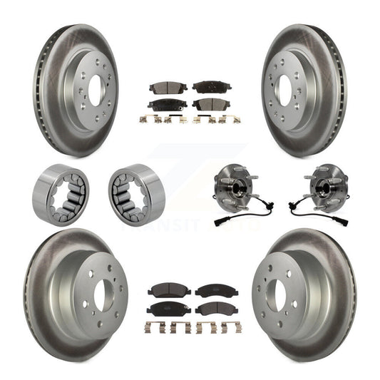 Hub Bearing Coat Brake Rotor Pads Shoe Front Rear Kit (10Pc) For GMC Sierra 1500
