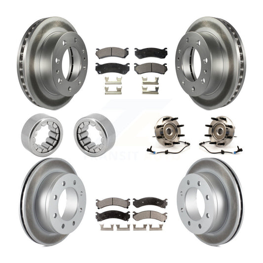 Bearing Coat Brake Rotor Pads Shoe Front Rear Kit (10Pc) For Chevrolet Silverado