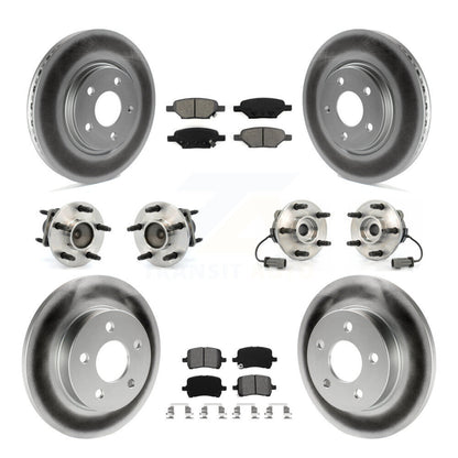 Hub Bearing Coat Brake Rotor Pads Front Rear Kit (10Pc) For Chevrolet Cobalt Ion