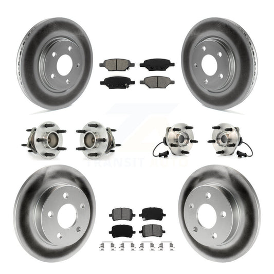 Hub Bearing Coat Brake Rotor Pads Front Rear Kit (10Pc) For Chevrolet Malibu HHR