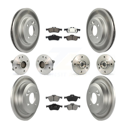Hub Bearing Coated Disc Brake Rotor & Pads Front Rear Kit (10Pc) For Mini Cooper