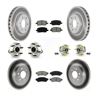 Hub Bearing Coat Brake Rotor Pad Front Rear Kit (10Pc) For Pontiac Montana Buick