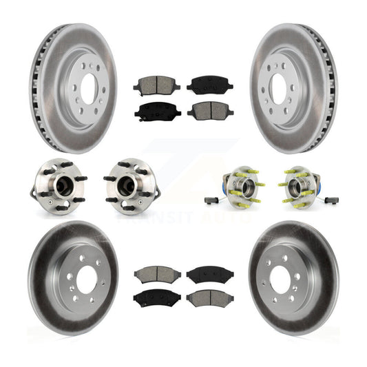 Hub Bearing Coat Brake Rotor Pad Front Rear Kit (10Pc) For Pontiac Montana Buick