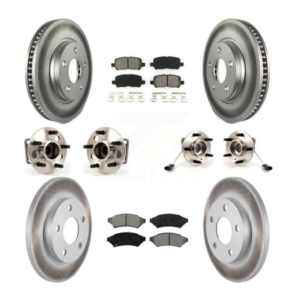 Hub Bearing Coat Brake Rotor Pads Front Rear Kit (10Pc) For Buick LaCrosse Grand