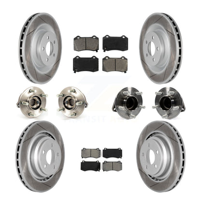 Hub Bearing Coated Brake Rotor Pads Front Rear Kit (10Pc) For Dodge Chrysler 300