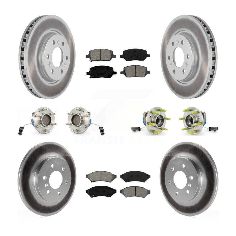 Hub Bearing Coat Brake Rotor Pad Front Rear Kit (10Pc) For Pontiac Montana Buick
