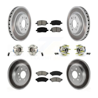 Hub Bearing Coat Brake Rotor Pad Front Rear Kit (10Pc) For Pontiac Montana Buick
