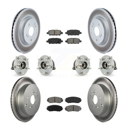 Bearing Coat Brake Rotor Pad Front Rear Kit (10Pc) For 09-13 Suzuki Grand Vitara
