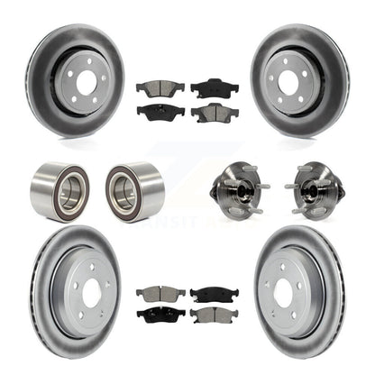 Hub Bearing Coat Brake Rotor Pads Shoe Front Rear Kit For Jeep Grand Cherokee WK