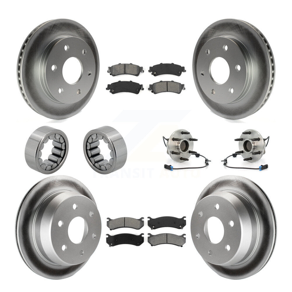 Hub Bearing Coat Brake Rotor Pads Shoe Front Rear Kit (10Pc) For Chevrolet Astro