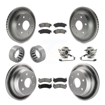 Hub Bearing Coat Brake Rotor Pads Shoe Front Rear Kit (10Pc) For Chevrolet Astro