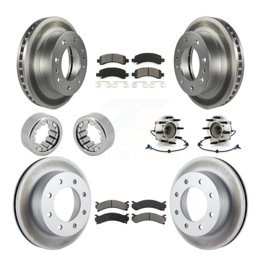 Hub Bearing Coat Brake Rotor Pads Shoe Front Rear Kit (10Pc) For GMC Savana 2500