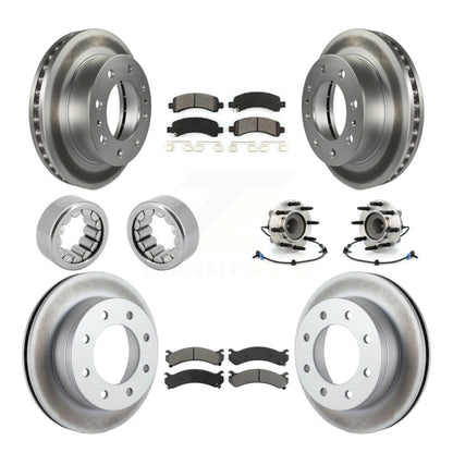 Hub Bearing Coat Brake Rotor Pads Shoe Front Rear Kit (10Pc) For GMC Savana 2500