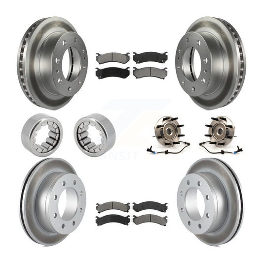 Bearing Coat Brake Rotor Pads Shoe Front Rear Kit (10Pc) For Chevrolet Silverado