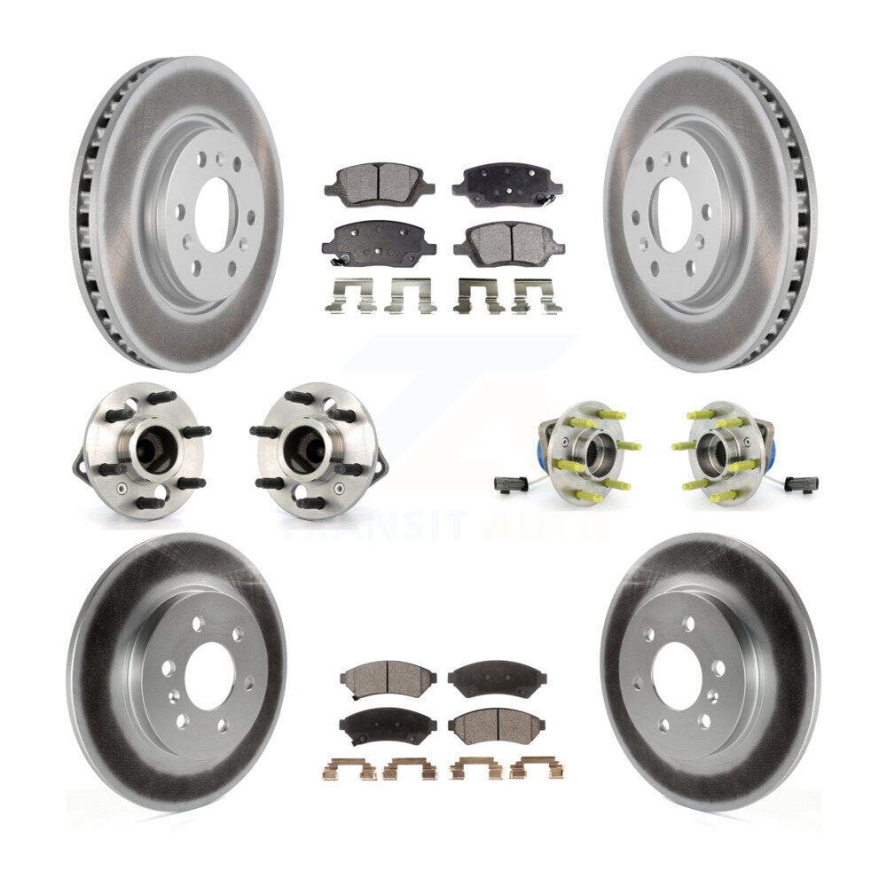 Hub Bearing Coat Brake Rotor Pad Front Rear Kit (10Pc) For Pontiac Montana Buick