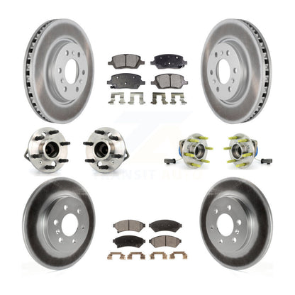Hub Bearing Coat Brake Rotor Pad Front Rear Kit (10Pc) For Pontiac Montana Buick
