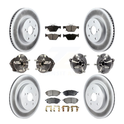 Hub Bearing Coat Brake Rotor Pad Front Rear Kit (10Pc) For 15 Subaru Legacy 2.5L