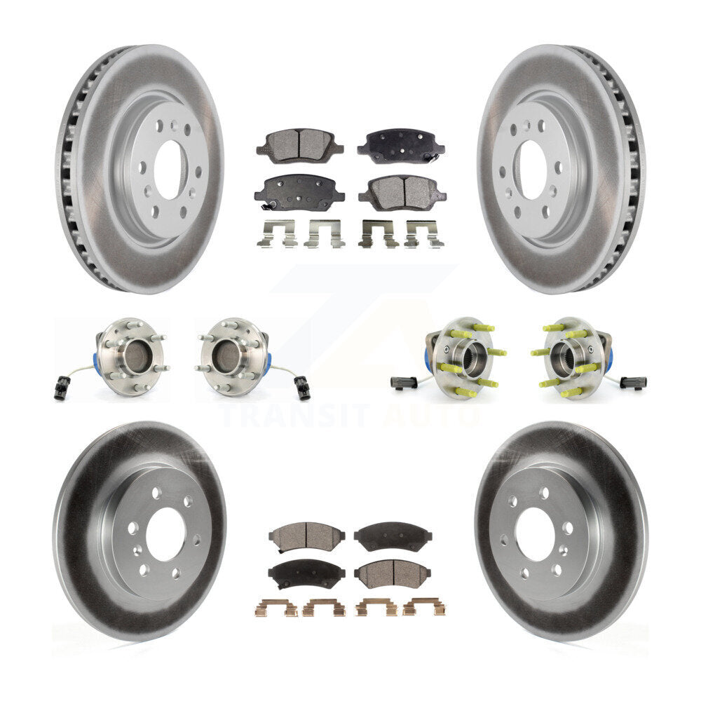 Hub Bearing Coat Brake Rotor Pad Front Rear Kit (10Pc) For Pontiac Montana Buick
