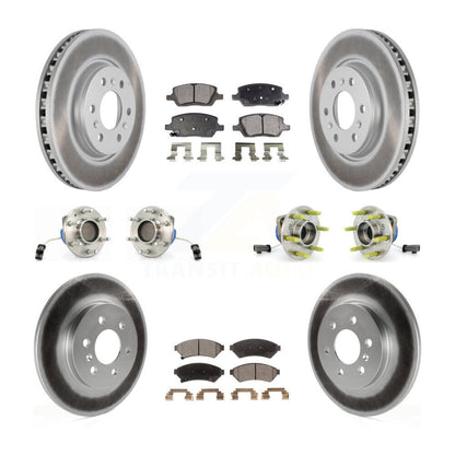 Hub Bearing Coat Brake Rotor Pad Front Rear Kit (10Pc) For Pontiac Montana Buick