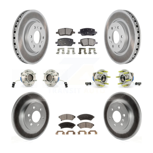 Hub Bearing Coat Brake Rotor Pad Front Rear Kit (10Pc) For Pontiac Montana Buick