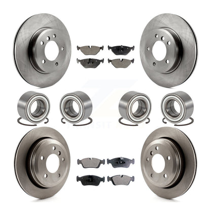 Bearing Disc Brake Rotors And Pads Front Rear Kit (10Pc) For 2001-2005 BMW 325xi