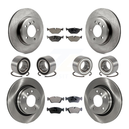 Bearings Disc Brake Rotors And Pads Front Rear Kit (10Pc) For 2001-2005 BMW 325i