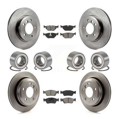 Bearing Disc Brake Rotors And Pads Front Rear Kit (10Pc) For 2001-2005 BMW 325xi