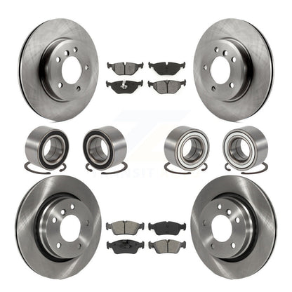Bearings Disc Brake Rotors And Pads Front Rear Kit (10Pc) For 2001-2005 BMW 325i