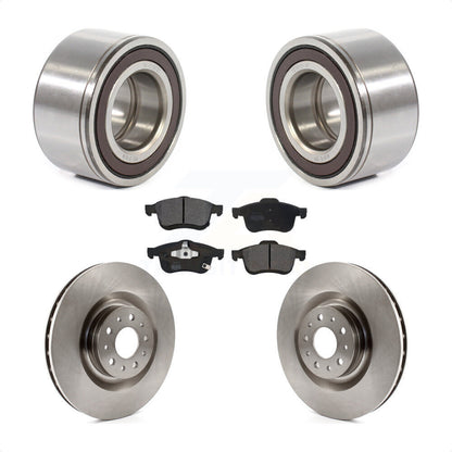 Wheel Bearing Disc Brake Rotors And Pads Front Kit For 2014-2018 Fiat 500L