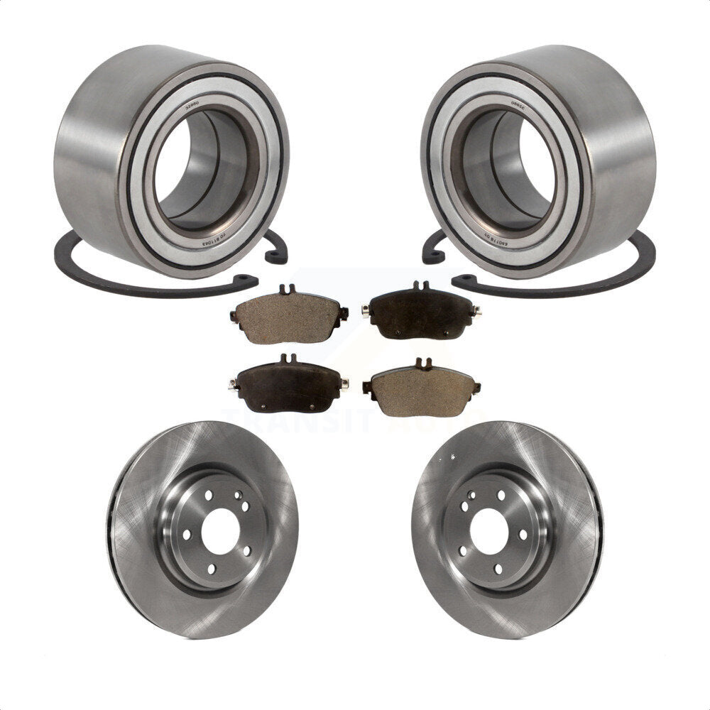 Wheel Bearing Brake Rotor Pad Front Kit For Mercedes-Benz GLA250 CLA250 INFINITI