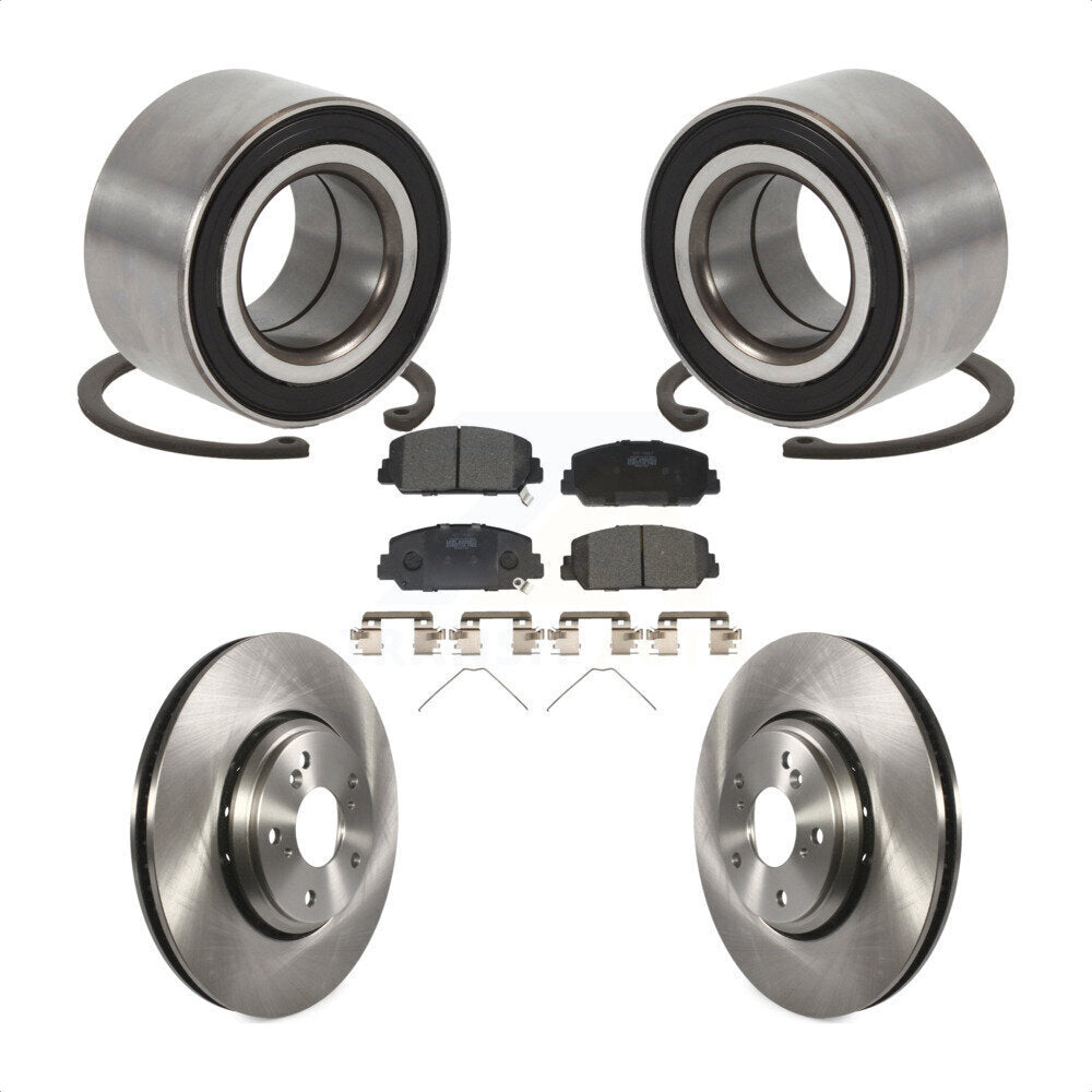 Wheel Bearing Disc Brake Rotors And Pads Front Kit For Honda Civic Acura ILX