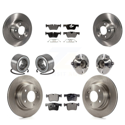 Hub Bearing Disc Brake Rotor & Pads Shoe Front Rear Kit (10Pc) For BMW 320i 328d