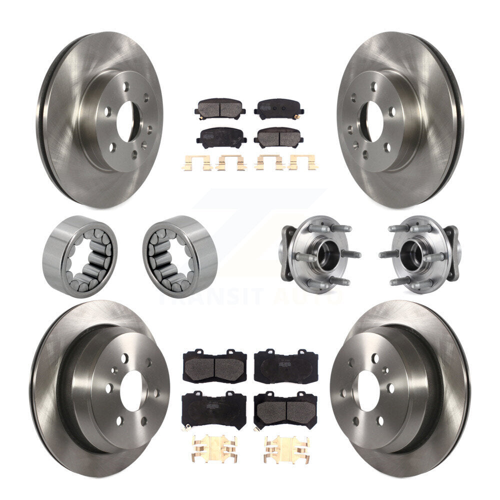Hub Bearing Brake Rotor & Pads Shoe Front Rear Kit (10Pc) For Chevrolet Colorado