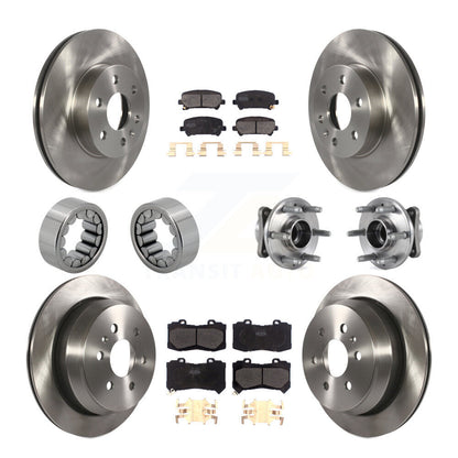 Hub Bearing Brake Rotor & Pads Shoe Front Rear Kit (10Pc) For Chevrolet Colorado